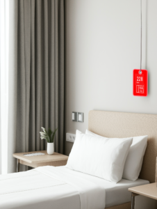 A price tag hanging from a hospital bed, highlighting the complex interplay between health care costs