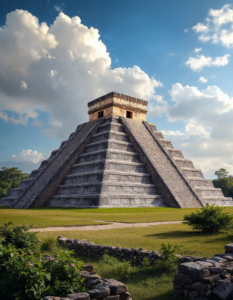 A Mesoamerican pyramid aligned with astronomical events, reflecting their cosmology and beliefs