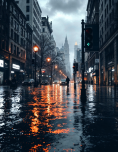 A powerful image of a flooded city street, emphasizing the urgency of climate action