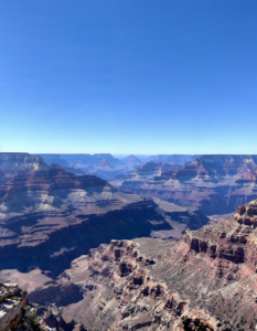 The Grand Canyon, with its layers of rock revealing millions of years of geological history