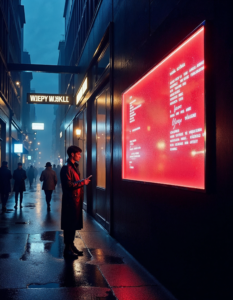 A digital wall where users can leave virtual prayers or intentions