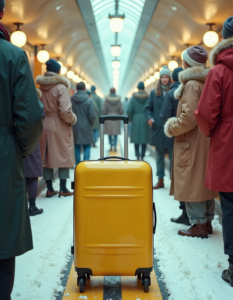 A suitcase that follows its owner through airports and cities